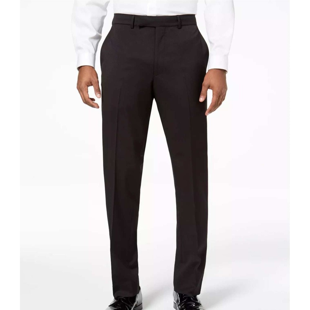 NWT Kenneth Cole Reaction Men's 29Wx31 Black Techni-Cole Tuxedo Pants